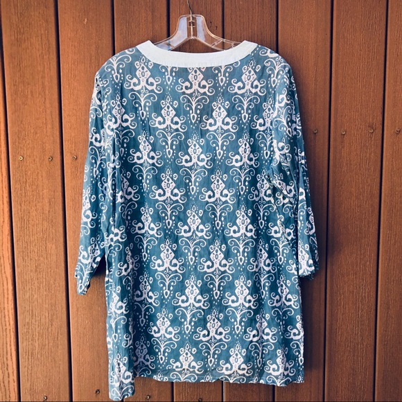 ROCK FLOWER PAPER tunic / beach cover up, size M/L - Picture 4 of 9